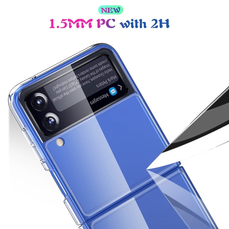 Semplice custodia antiurto in acrilico trasparente + TPU all-inclusive, For Samsung Galaxy Z Flip3 5G