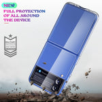 Semplice custodia antiurto in acrilico trasparente + TPU all-inclusive, For Samsung Galaxy Z Flip3 5G