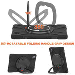 Custodia protettiva in silicone + PC con supporto e tracolla, For Lenovo Tab M10 HD 2020 X306X/F, For Lenovo Tab M10 Plus, For Lenovo XiaoXin Pad 11 / Pad 11 Plus 2021 / Pad 2022, For Samsung Galaxy Tab Active Pro / 4 Pro / 5 Pro                       ...
