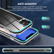 Custodia protettiva antiurto trasparente in TPU + PC, For iPhone 11, For iPhone 11 Pro, For iPhone 11 Pro Max, For iPhone 12 Pro Max, For iPhone 12 Pro, For iPhone 12