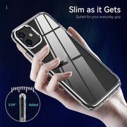 Custodia protettiva antiurto trasparente in TPU + PC, For iPhone 11, For iPhone 11 Pro, For iPhone 11 Pro Max, For iPhone 12 Pro Max, For iPhone 12 Pro, For iPhone 12
