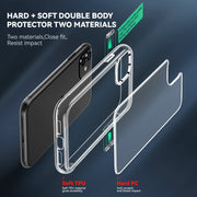 Custodia protettiva antiurto trasparente in TPU + PC, For iPhone 11, For iPhone 11 Pro, For iPhone 11 Pro Max, For iPhone 12 Pro Max, For iPhone 12 Pro, For iPhone 12