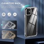 Custodia trasparente in TPU e PC per iPhone 11