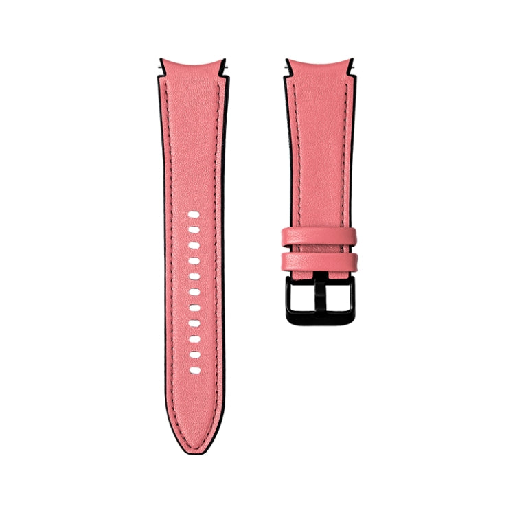 Cinturino di ricambio per cinturino con fibbia nera in silicone + pelle, For Samsung Galaxy Watch4
