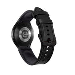 Cinturino di ricambio per cinturino con fibbia nera in silicone + pelle, For Samsung Galaxy Watch4