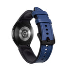 Cinturino di ricambio per cinturino con fibbia nera in silicone + pelle, For Samsung Galaxy Watch4