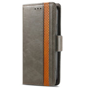 CustodiaNeo Business Custodia in pelle PU con doppia fibbia magnetica con giunzione orizzontale con supporto, slot per carte e portafoglio, For iPhone 6, For iPhone 7 / 8 / SE(2020), For iPhone 13, For iPhone 13 Pro Max