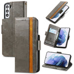 CustodiaNeo Business Custodia in pelle PU con doppia fibbia magnetica con giunzione orizzontale con supporto, slot per carte e portafoglio, For Samsung Galaxy A12, For Samsung Galaxy S21+ 5G, For Samsung Galaxy S21 5G