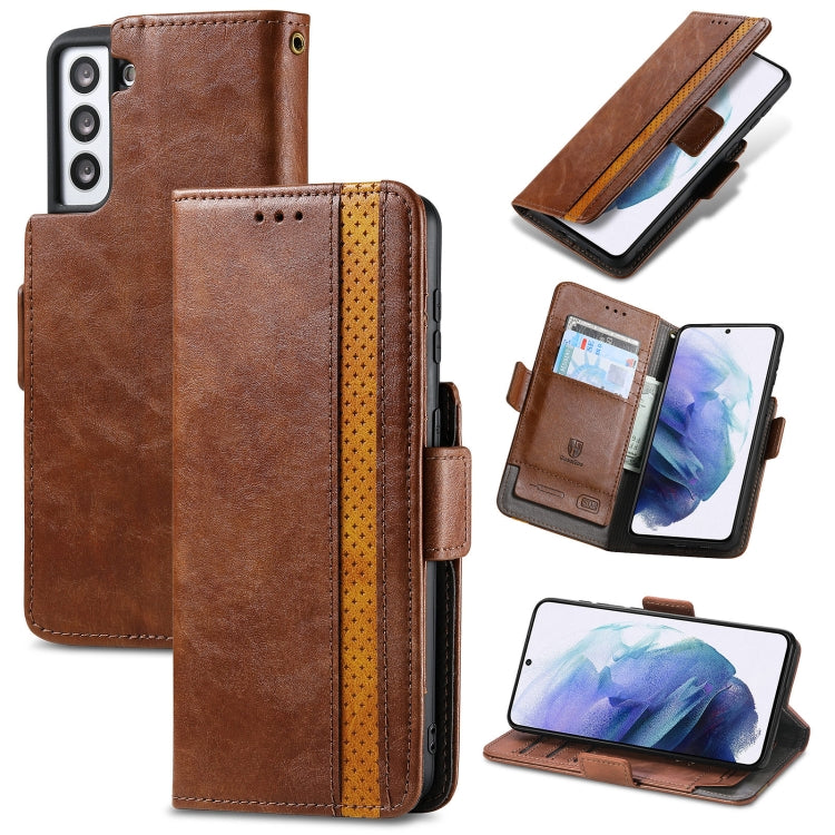 CustodiaNeo Business Custodia in pelle PU con doppia fibbia magnetica con giunzione orizzontale con supporto, slot per carte e portafoglio, For Samsung Galaxy A12, For Samsung Galaxy S21+ 5G, For Samsung Galaxy S21 5G