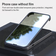 TPU antiurto + custodia protettiva in vetro a doppia faccia, For iPhone 13 mini, For iPhone 13, For iPhone 13 Pro, For iPhone 13 Pro Max