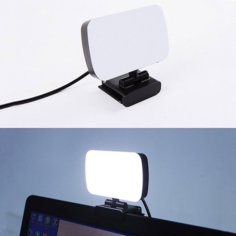 JSK-B1 Luce di riempimento LED da tavolo per conferenze dal vivo regolabile a dieci livelli di luminosità portatile USB, temperatura colore: 3000-6500K