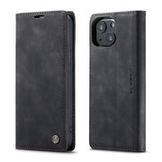 CaseMe-013 Custodia multifunzionale in pelle a vibrazione orizzontale retro smerigliata con slot per schede, supporto e portafoglio, For iPhone 13 mini, For iPhone 13, For iPhone 13 Pro, For iPhone 13 Pro Max