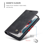 Custodia portafoglio in pelle con slot carte per iPhone 13