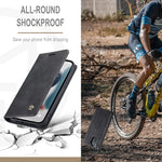 Custodia portafoglio in pelle con slot carte per iPhone 13