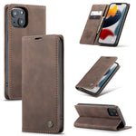 Custodia portafoglio in pelle con slot carte per iPhone 13