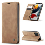 Custodia portafoglio in pelle con slot carte per iPhone 13