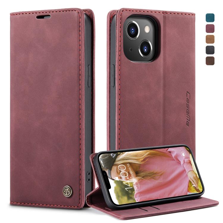 Custodia portafoglio in pelle con slot carte per iPhone 13