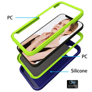 Wave Pattern 3 in 1 Custodia protettiva antiurto in silicone + PC, For iPhone 13 mini, For iPhone 13, For iPhone 13 Pro