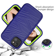 Wave Pattern 3 in 1 Custodia protettiva antiurto in silicone + PC, For iPhone 13 mini, For iPhone 13, For iPhone 13 Pro