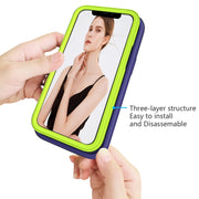 Wave Pattern 3 in 1 Custodia protettiva antiurto in silicone + PC, For iPhone 13 mini, For iPhone 13, For iPhone 13 Pro