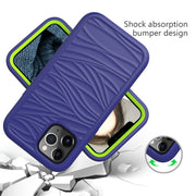 Wave Pattern 3 in 1 Custodia protettiva antiurto in silicone + PC, For iPhone 13 Pro Max