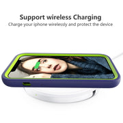 Wave Pattern 3 in 1 Custodia protettiva antiurto in silicone + PC, For iPhone 13 Pro Max