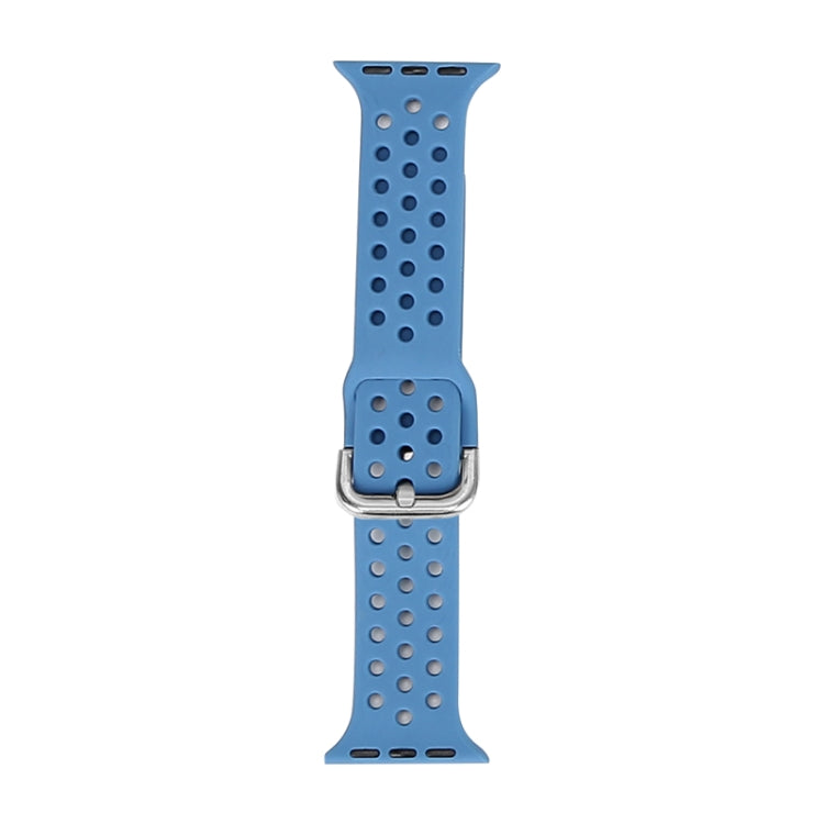 Cinturino di ricambio in silicone per Apple Watch Series, 7 45mm / 6 & SE & 5 & 4 44mm / 3 & 2 & 1 42mm