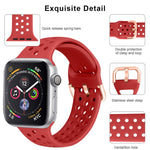 Cinturino di ricambio in silicone per Apple Watch Series, 7 45mm / 6 & SE & 5 & 4 44mm / 3 & 2 & 1 42mm