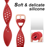 Cinturino di ricambio in silicone per Apple Watch Series, 7 41mm / 6 & SE & 5 & 4 40mm / 3 & 2 & 1 38mm