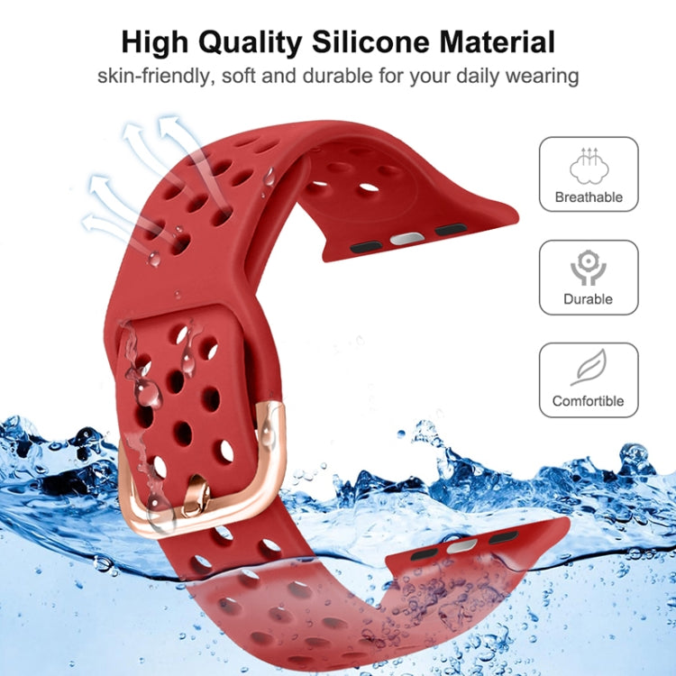 Cinturino di ricambio in silicone per Apple Watch Series, 7 41mm / 6 & SE & 5 & 4 40mm / 3 & 2 & 1 38mm