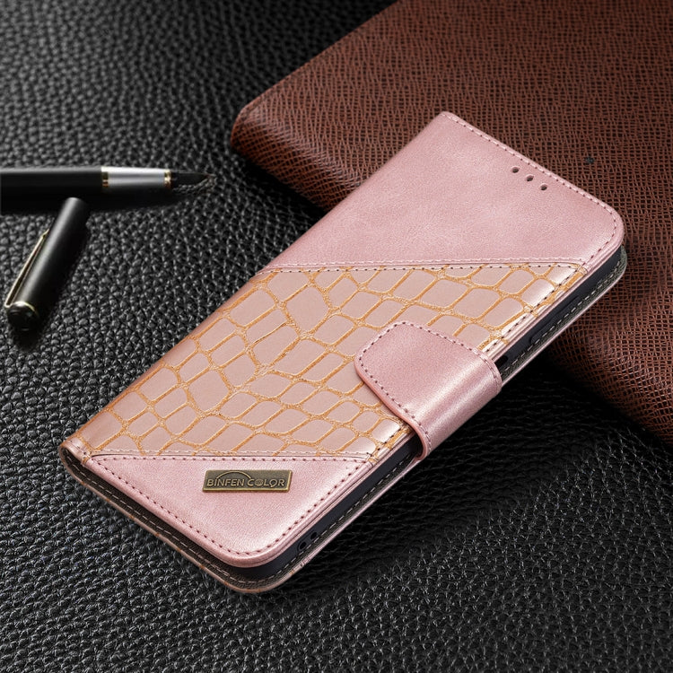 Custodia in pelle sintetica a vibrazione orizzontale con trama in coccodrillo abbinata con portafoglio, supporto e slot per carte, For Samsung Galaxy M32