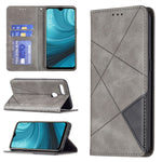 Custodia in pelle magnetica a rotazione orizzontale con struttura a rombo con supporto e slot per schede, For OPPO A7, For OPPO A15, For OPPO A54 4G / A55 5G, For OPPO A74 4G / F19 4G
