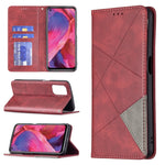 Custodia in pelle magnetica a rotazione orizzontale con struttura a rombo con supporto e slot per schede, For OPPO A74 5G / A93 5G / A54 5G, For OPPO A94 4G / Reno 5F / F19 Pro, For OPPO A94 5G / F19 Pro Plus / Reno5 Z 5G, For OPPO Reno5 Pro