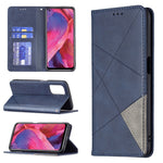 Custodia in pelle magnetica a rotazione orizzontale con struttura a rombo con supporto e slot per schede, For OPPO A74 5G / A93 5G / A54 5G, For OPPO A94 4G / Reno 5F / F19 Pro, For OPPO A94 5G / F19 Pro Plus / Reno5 Z 5G, For OPPO Reno5 Pro