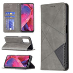 Custodia in pelle magnetica a rotazione orizzontale con struttura a rombo con supporto e slot per schede, For OPPO A74 5G / A93 5G / A54 5G, For OPPO A94 4G / Reno 5F / F19 Pro, For OPPO A94 5G / F19 Pro Plus / Reno5 Z 5G, For OPPO Reno5 Pro