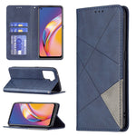 Custodia in pelle magnetica a rotazione orizzontale con struttura a rombo con supporto e slot per schede, For OPPO A74 5G / A93 5G / A54 5G, For OPPO A94 4G / Reno 5F / F19 Pro, For OPPO A94 5G / F19 Pro Plus / Reno5 Z 5G, For OPPO Reno5 Pro