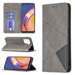 Custodia in pelle magnetica a rotazione orizzontale con struttura a rombo con supporto e slot per schede, For OPPO A74 5G / A93 5G / A54 5G, For OPPO A94 4G / Reno 5F / F19 Pro, For OPPO A94 5G / F19 Pro Plus / Reno5 Z 5G, For OPPO Reno5 Pro