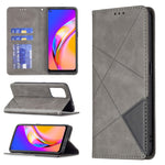 Custodia in pelle magnetica a rotazione orizzontale con struttura a rombo con supporto e slot per schede, For OPPO A74 5G / A93 5G / A54 5G, For OPPO A94 4G / Reno 5F / F19 Pro, For OPPO A94 5G / F19 Pro Plus / Reno5 Z 5G, For OPPO Reno5 Pro