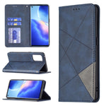 Custodia in pelle magnetica a rotazione orizzontale con struttura a rombo con supporto e slot per schede, For OPPO A74 5G / A93 5G / A54 5G, For OPPO A94 4G / Reno 5F / F19 Pro, For OPPO A94 5G / F19 Pro Plus / Reno5 Z 5G, For OPPO Reno5 Pro