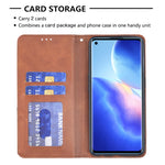 Custodia in pelle magnetica a rotazione orizzontale con struttura a rombo con supporto e slot per schede, For OPPO Reno5, For OPPO Reno6, For OPPO Realme 8 / 8 Pro, For OPPO Realme C15 / C12 / C25
