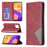 Custodia in pelle magnetica a rotazione orizzontale con struttura a rombo con supporto e slot per schede, For OPPO Reno5, For OPPO Reno6, For OPPO Realme 8 / 8 Pro, For OPPO Realme C15 / C12 / C25