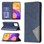Custodia in pelle magnetica a rotazione orizzontale con struttura a rombo con supporto e slot per schede, For OPPO Reno5, For OPPO Reno6, For OPPO Realme 8 / 8 Pro, For OPPO Realme C15 / C12 / C25