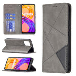 Custodia in pelle magnetica a rotazione orizzontale con struttura a rombo con supporto e slot per schede, For OPPO Reno5, For OPPO Reno6, For OPPO Realme 8 / 8 Pro, For OPPO Realme C15 / C12 / C25