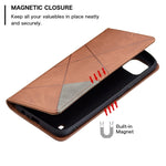 Custodia in pelle magnetica a rotazione orizzontale con struttura a rombo con supporto e slot per schede, For OPPO Realme C21 / C20, For OPPO Realme 8 5G / V13