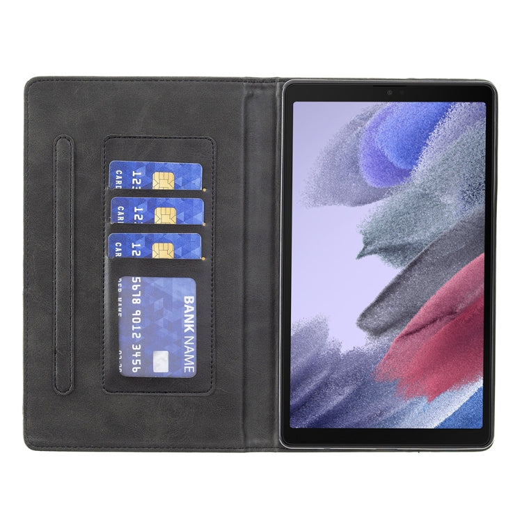 Custodia in pelle magnetica a rotazione orizzontale con struttura a rombo con supporto e slot per schede, For Samsung Galaxy Tab A7 Lite SM-T220/SM-T225
