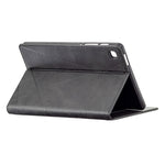 Custodia in pelle magnetica a rotazione orizzontale con struttura a rombo con supporto e slot per schede, For Samsung Galaxy Tab A7 Lite SM-T220/SM-T225