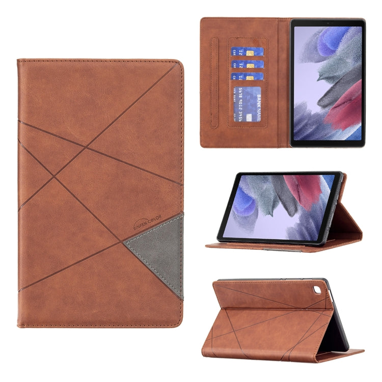 Custodia in pelle magnetica a rotazione orizzontale con struttura a rombo con supporto e slot per schede, For Samsung Galaxy Tab A7 Lite SM-T220/SM-T225