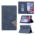 Custodia in pelle magnetica a rotazione orizzontale con struttura a rombo con supporto e slot per schede, For Samsung Galaxy Tab A7 Lite SM-T220/SM-T225