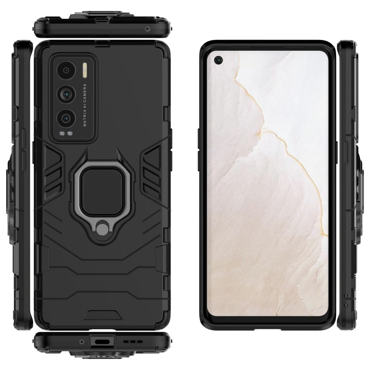 Custodia protettiva antiurto per PC + TPU con supporto per anello magnetico, For OPPO Realme GT Explorer Master, For OPPO Reno6 Z, For Huawei nova 8i Foreign Version, For Honor Magic3