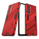 Punk Armor 2 in 1 PC + custodia antiurto in TPU con supporto invisibile, For Realme GT Explorer Master, For OPPO Realme GT Explorer Master
